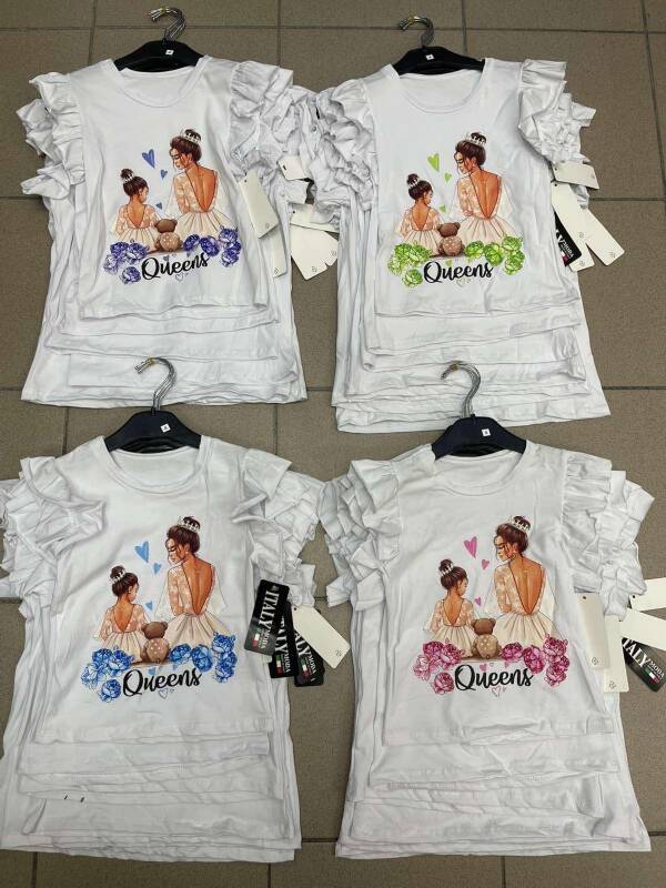 Bluzka dziewczęce 6050 1 kolor 4-14