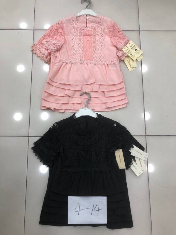 Bluzka dziewczęce 6055 1 kolor 4-14 1