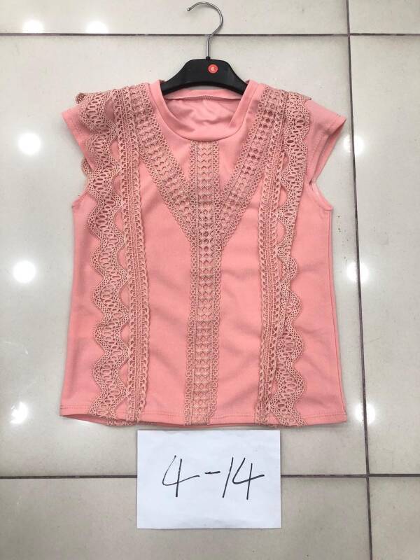 Bluzka dziewczęce 6056 1 kolor 4-14 1