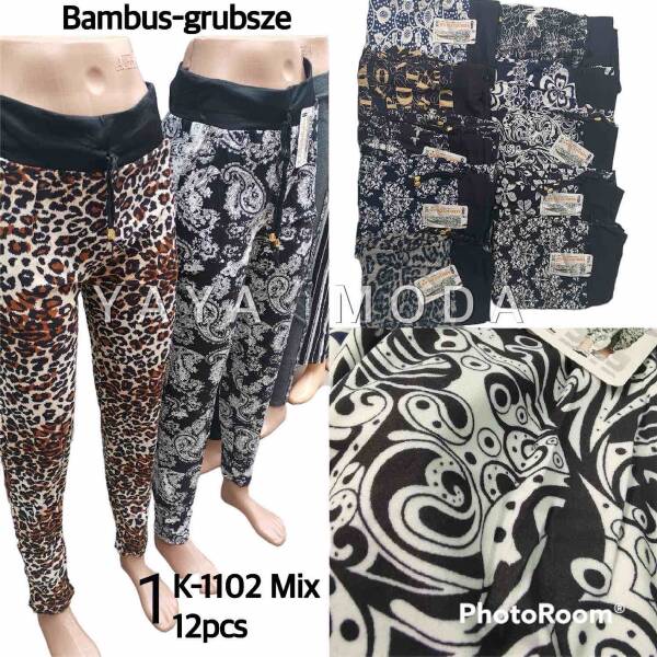 Spodnie damskie K-1102 Mix kolor L-6XL 1