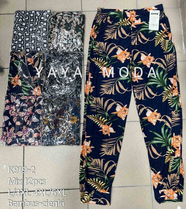 Spodnie damskie K919-2 Mix kolor L-6XL