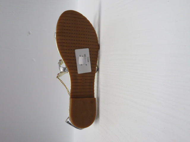 Sandały damskie D6525 SILVER 36-41 2