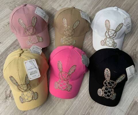 Czapki dziewczęce 6458 Mix kolor Standard