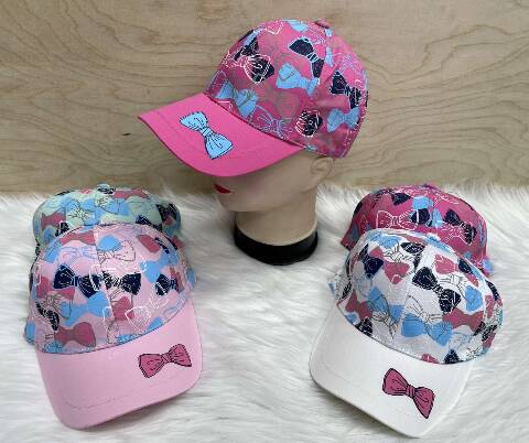Czapki dziewczęce 6486 Mix kolor Standard