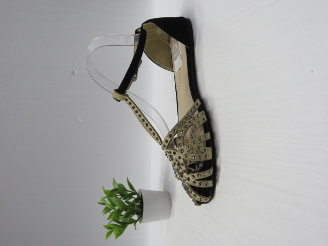 Sandały damskie 014-3 BLACK/BEIGE 36-41 1