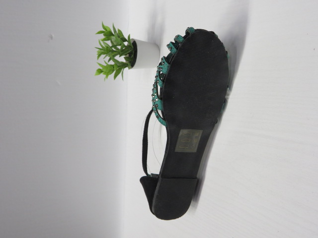 Sandały damskie 014-3 BLACK/GREEN 36-41 2