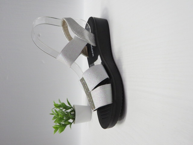 Sandały damskie R222-4 SILVER 36-41 1