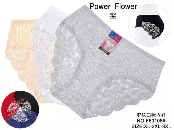 Majtki  damskie F60108 Mix kolor XL-3XL 1
