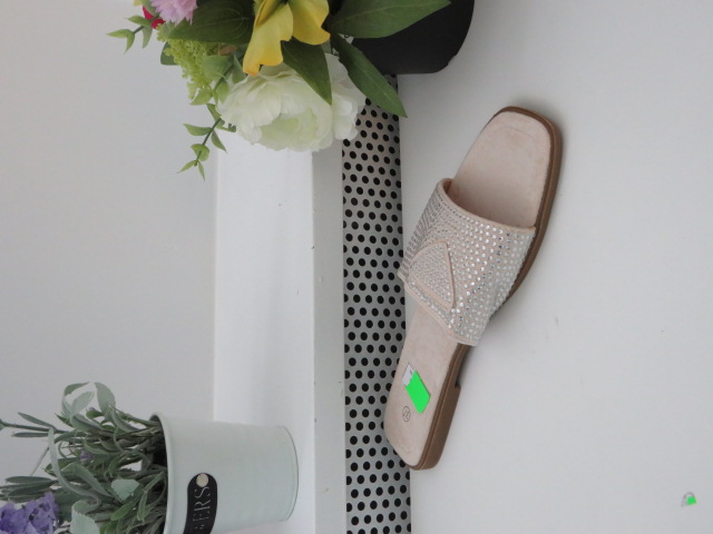 Klapki Damskie F268 BEIGE 36-41 1