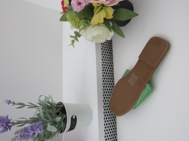 Klapki Damskie F268 GREEN 36-41 2