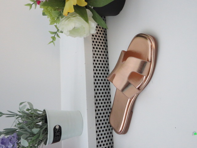 Klapki Damskie B2101 CHAMPAGNE 36-41 1