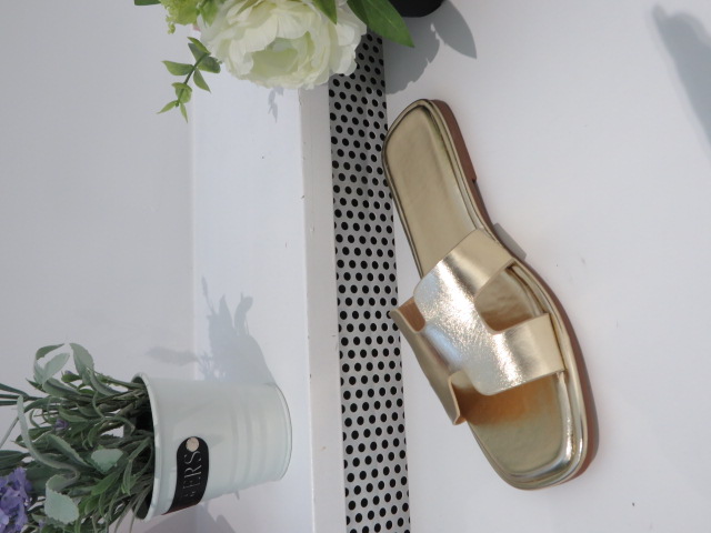 Klapki Damskie B2101 GOLD 36-41 1