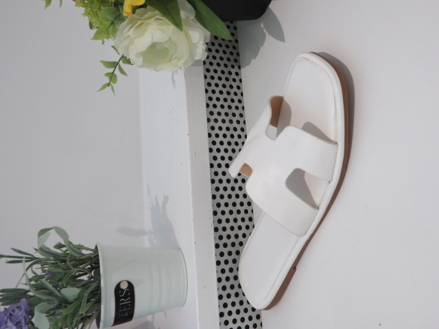 Klapki Damskie B2101 WHITE 36-41