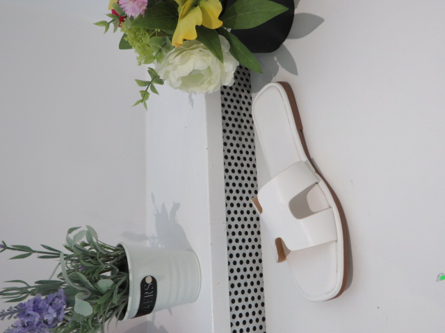 Klapki Damskie B2101 WHITE 36-41 1