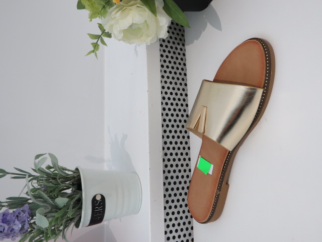 Klapki Damskie LS562 GOLD 36-41 1