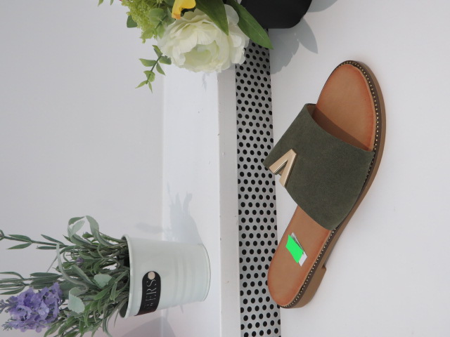 Klapki Damskie LS562 GREEN 36-41