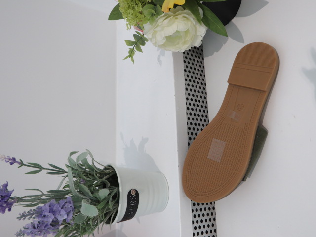 Klapki Damskie LS562 GREEN 36-41 2