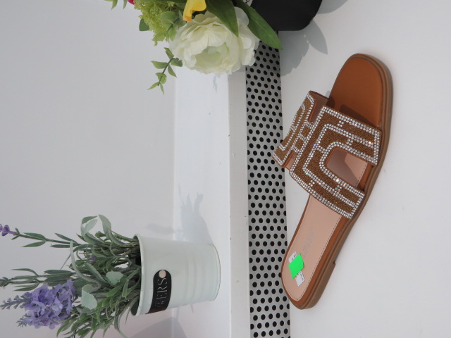 Klapki Damskie P3097-22 CAMEL 36-41