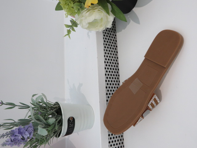 Klapki Damskie P3097-22 CAMEL 36-41 2