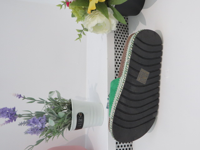 Klapki Damskie 6061-2 GREEN 36-41 2