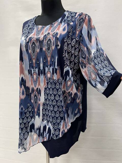 Bluzka damskie 7720 1 kolor 54-60 (Towar Polskie)