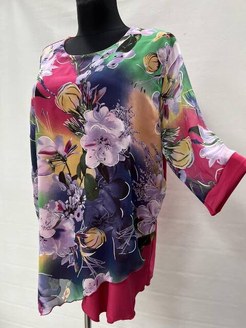 Bluzka damskie 7724 1 kolor 54-60 (Towar Polskie)