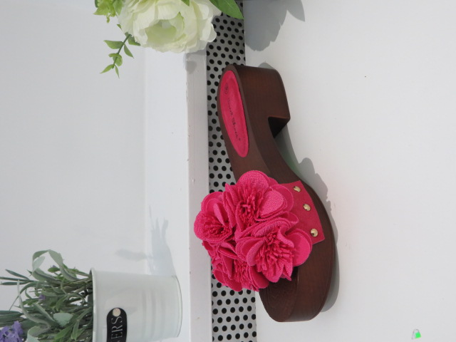 Klapki Damskie LS177 FUSHIA 36-41 1