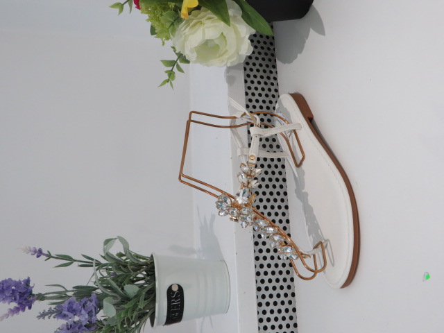 Sandały damskie 5095 WHITE 36-41