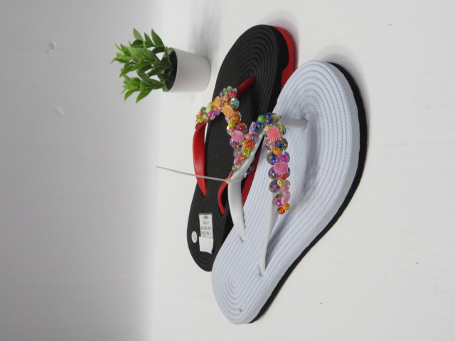 Klapki Damskie 198-17 KHAKI/BLACK/RE/WHITE/FU/BLUE 36-41 1