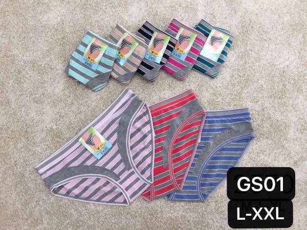 Majtki damskie GS01 Mix kolor L-2XL 1