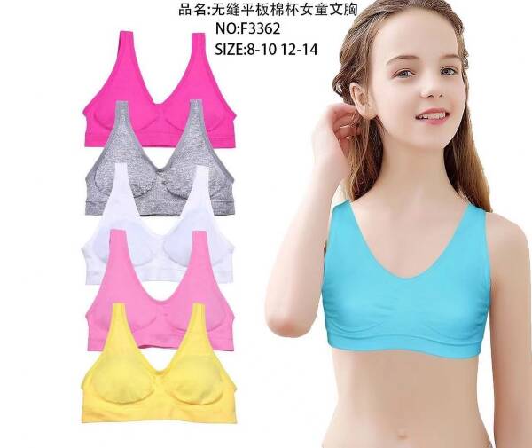 Topy dziewczęce F3362 Mix kolor 8-14