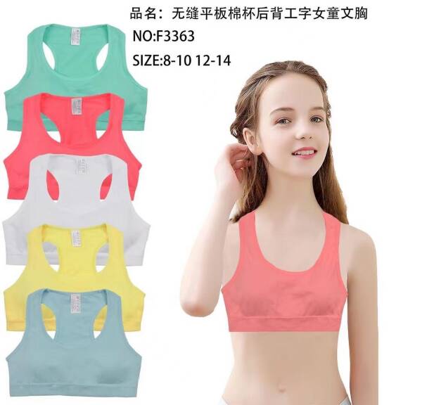 Topy dziewczęce F3363 Mix kolor 8-14