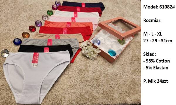 Majtki damskie 61082 Mix kolor M-XL