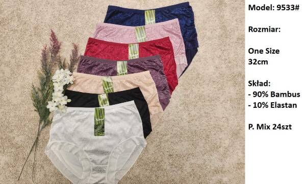 Majtki damskie 9533 Mix kolor Standard