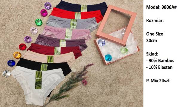 Majtki damskie 9806A Mix kolor Standard 1