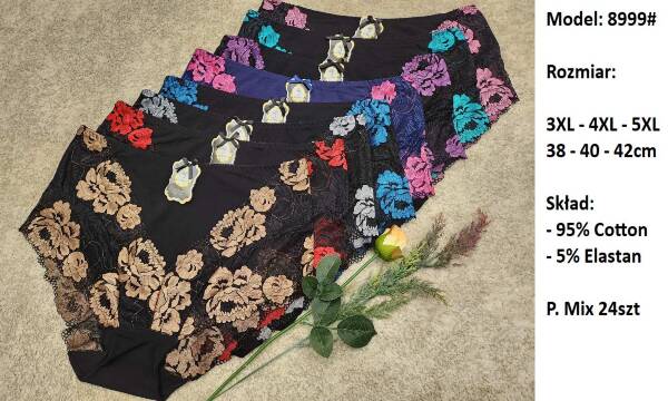 Majtki damskie 8999 Mix kolor 3XL-5XL 1