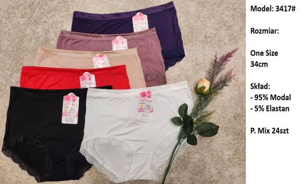 Majtki damskie 3417 Mix kolor Standard 1