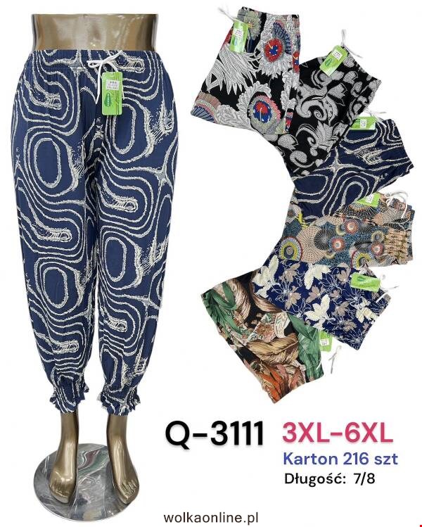 Spodnie damskie Q-3111 Mix kolor 3XL-6XL