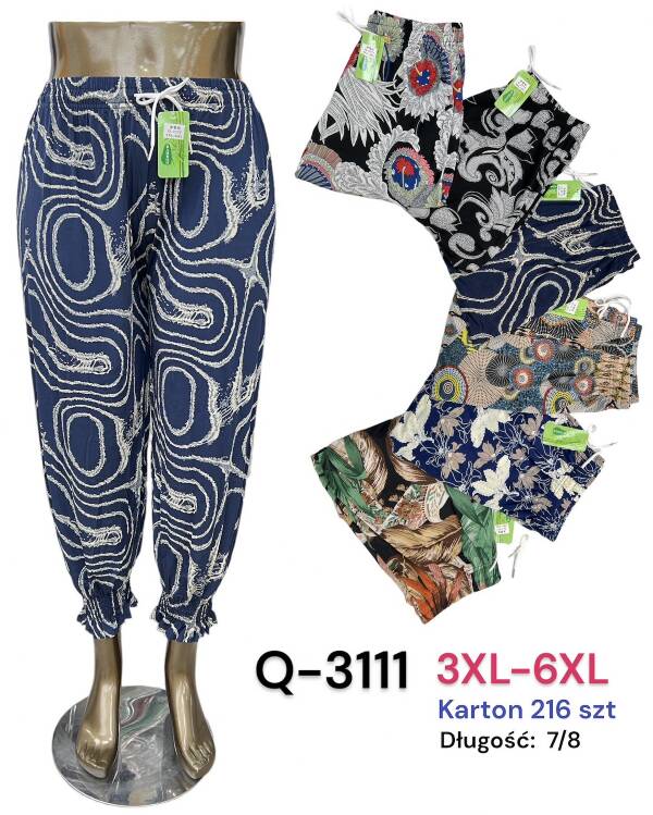 Spodnie damskie Q-3111 Mix kolor 3XL-6XL 1