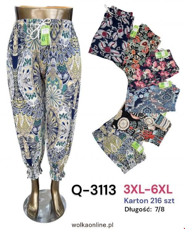 Spodnie damskie Q-3113 Mix kolor 3XL-6XL