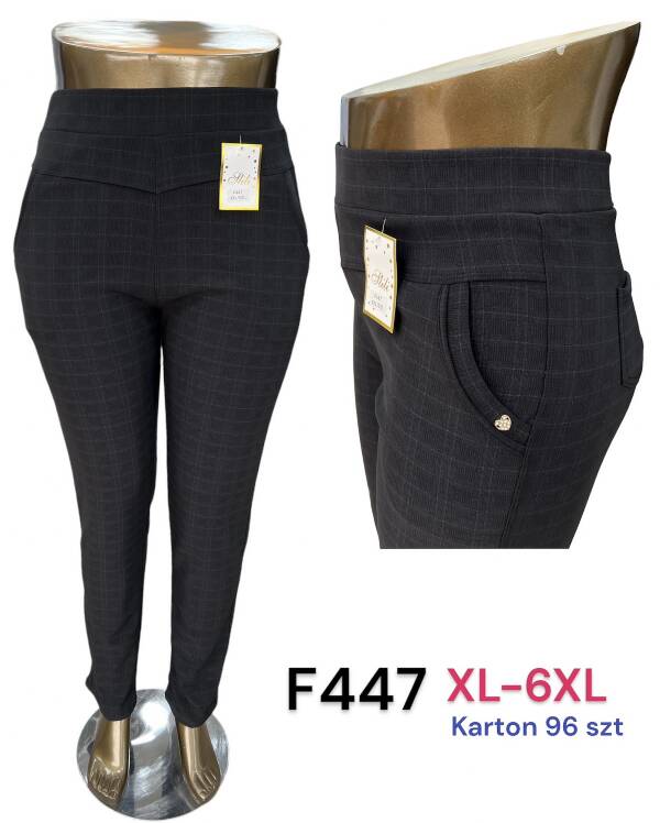 Spodnie damskie F447 Mix kolor XL-6XL