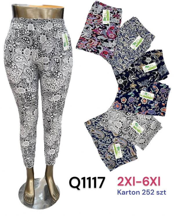 Spodnie damskie Q1117 Mix kolor 2XL-6XL 1