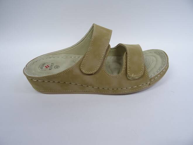 Klapki Damskie Y508-1 BEIGE 36-42