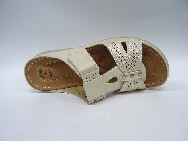Klapki Damskie CC2226 BEIGE 36-42 1