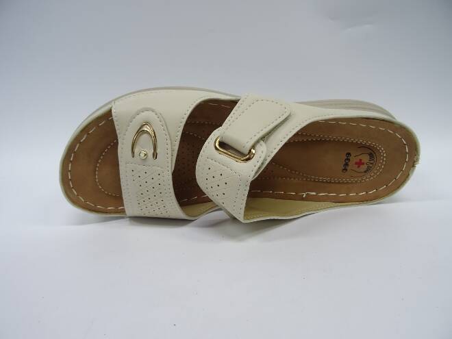 Klapki Damskie CC2229 BEIGE 36-42 1