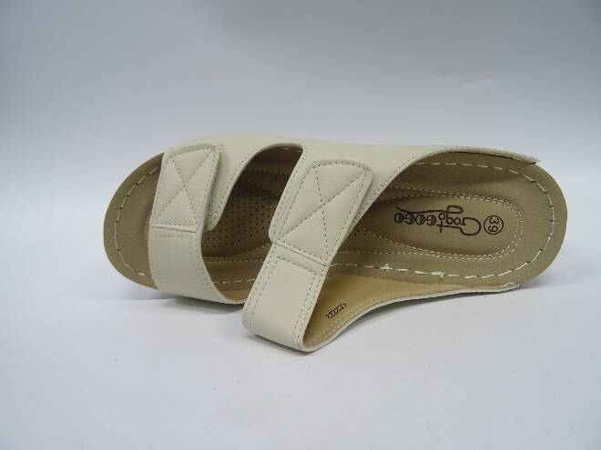 Klapki Damskie CC2222 BEIGE 36-42 1