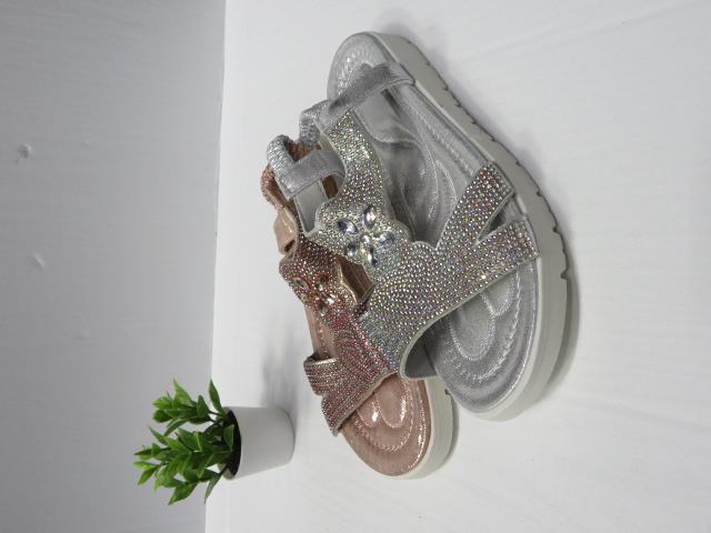 Sandały Dziecięce W89-628C GOLD/PINK/SILVER 31-36
