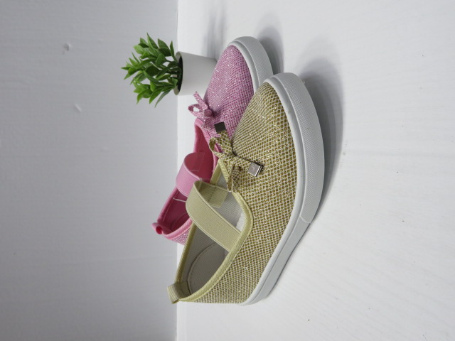 Baleriny Dziecięce 942C SILVER/GOLD/PINK 31-36 1