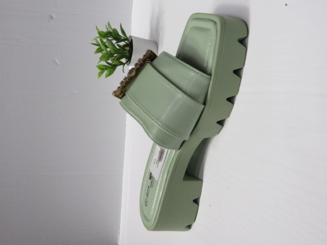 Klapki Damskie  SS-135 GREEN 36-41 1