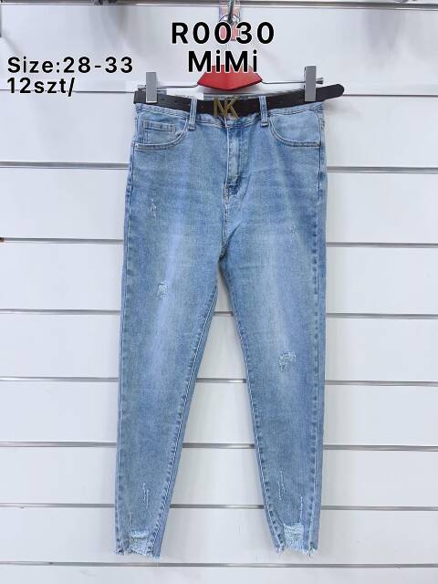 Jeansy damskie R0030 1 kolor 28-33 1
